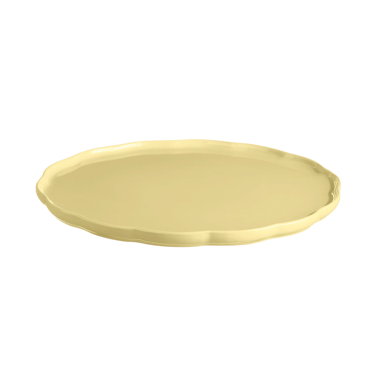 Emile Henry Madeleine Round Serving Plate - Vanilla