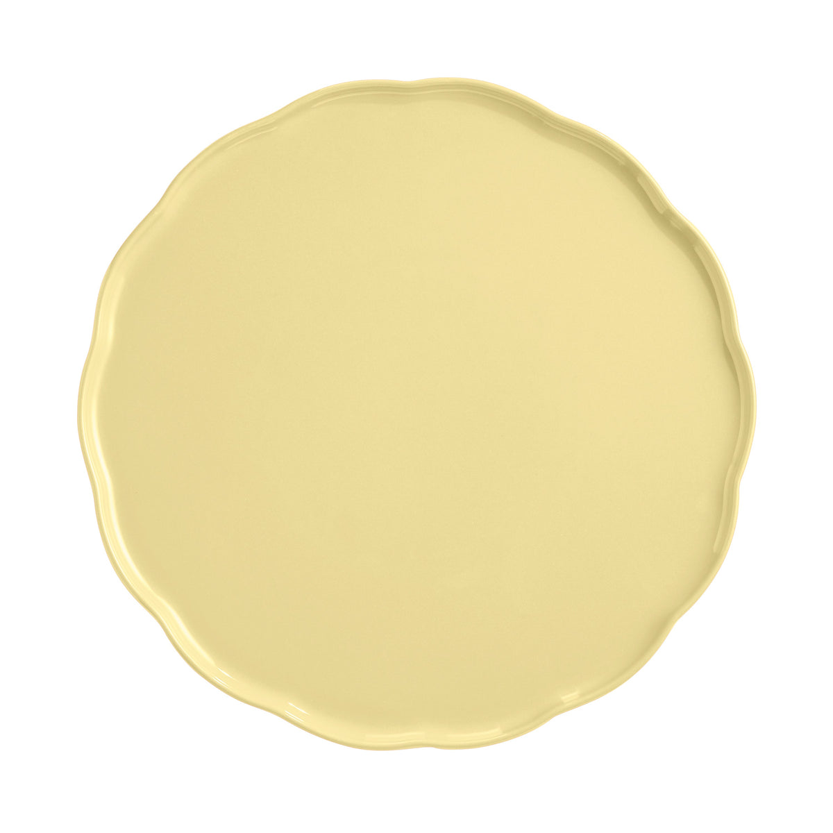 Emile Henry Madeleine Round Serving Plate - Vanilla