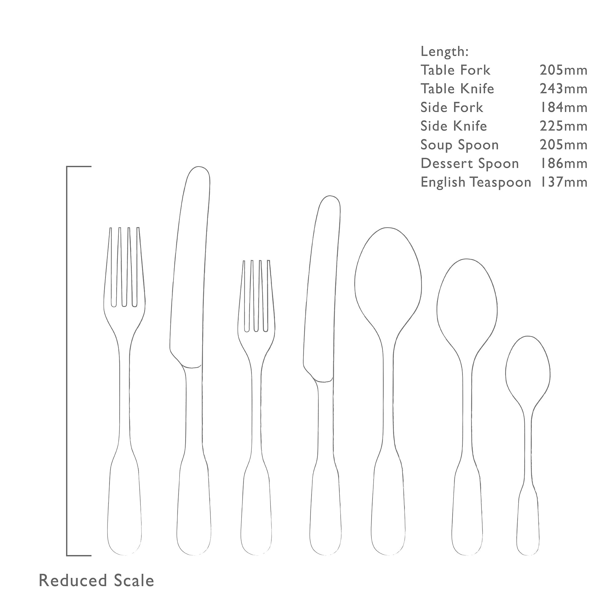English Fiddle Vintage Cutlery Set, 56 Piece for 8 People