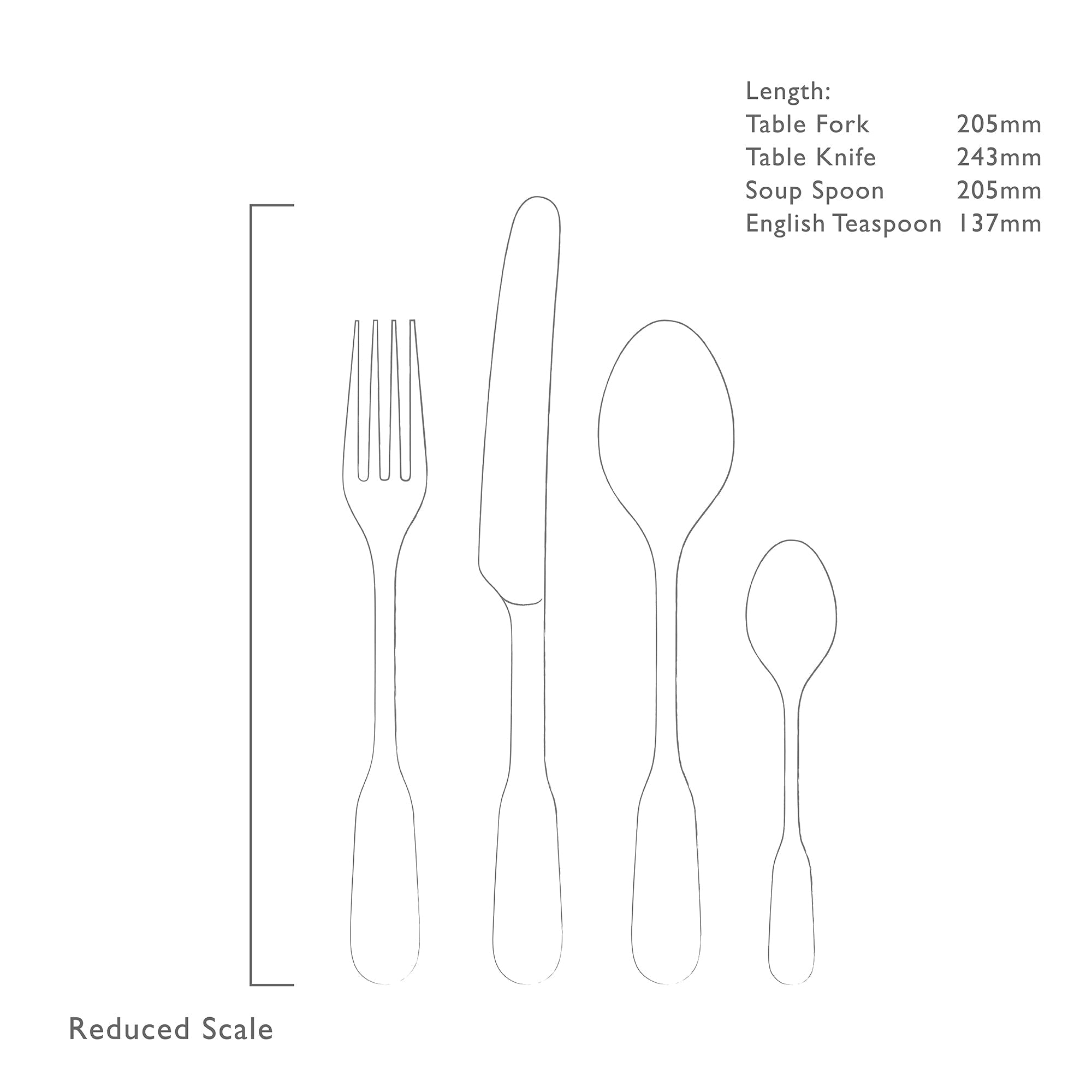 English Fiddle Vintage Cutlery Set, 24 Piece for 6 People