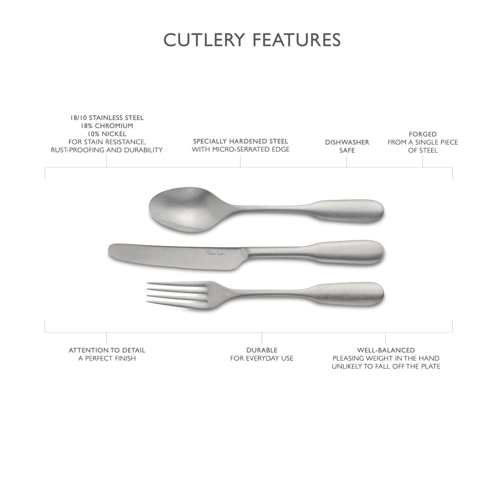 English Fiddle Vintage Cutlery Set, 84 Piece for 12 People
