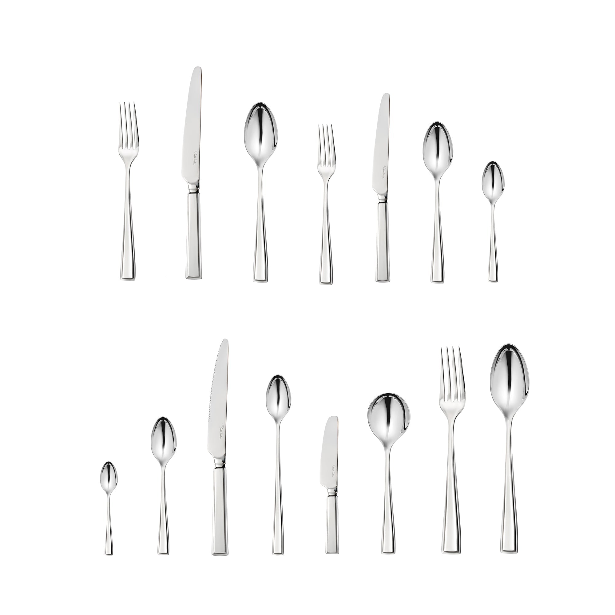 Fairford Bright Cutlery Set, 84 Piece for 12 People
