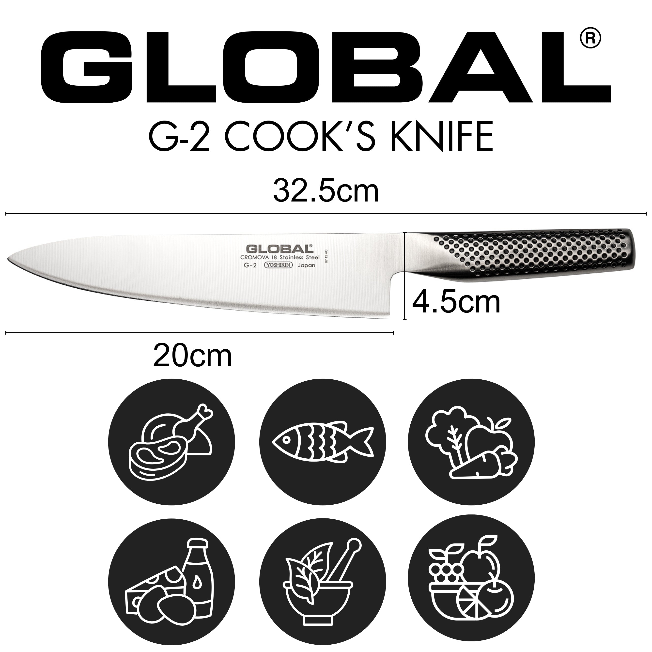G-2 Cook's Knife 20cm Blade