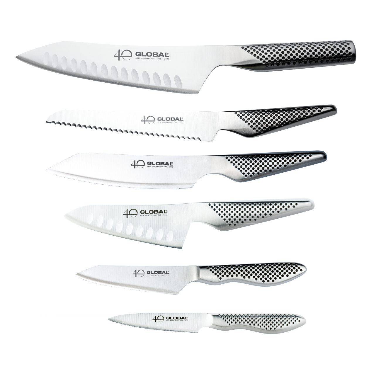 Global 40th Anniversary 7 Piece Knife Block Set G-51AN7-B
