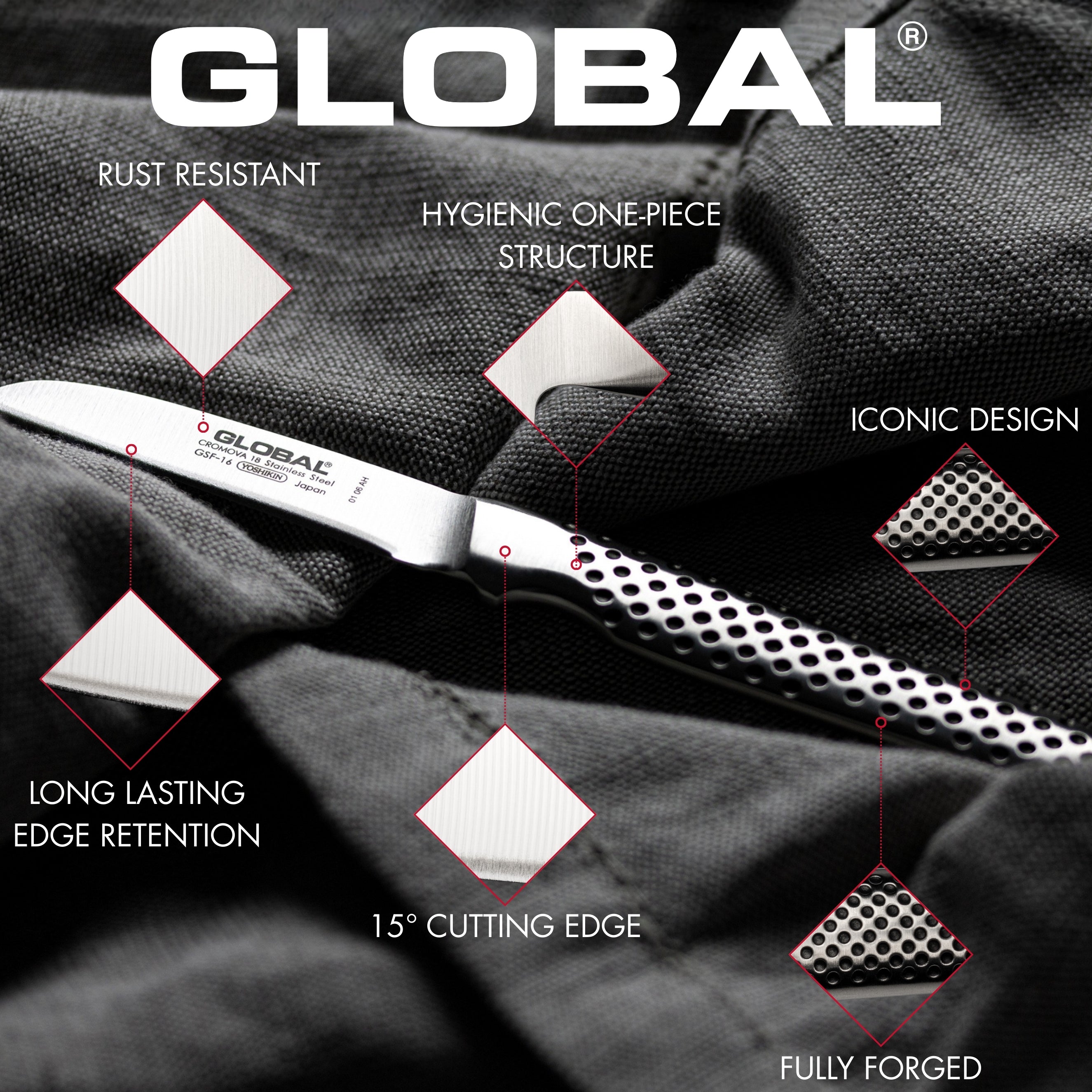 GSF-15 Peeling Knife Spearpoint 8cm