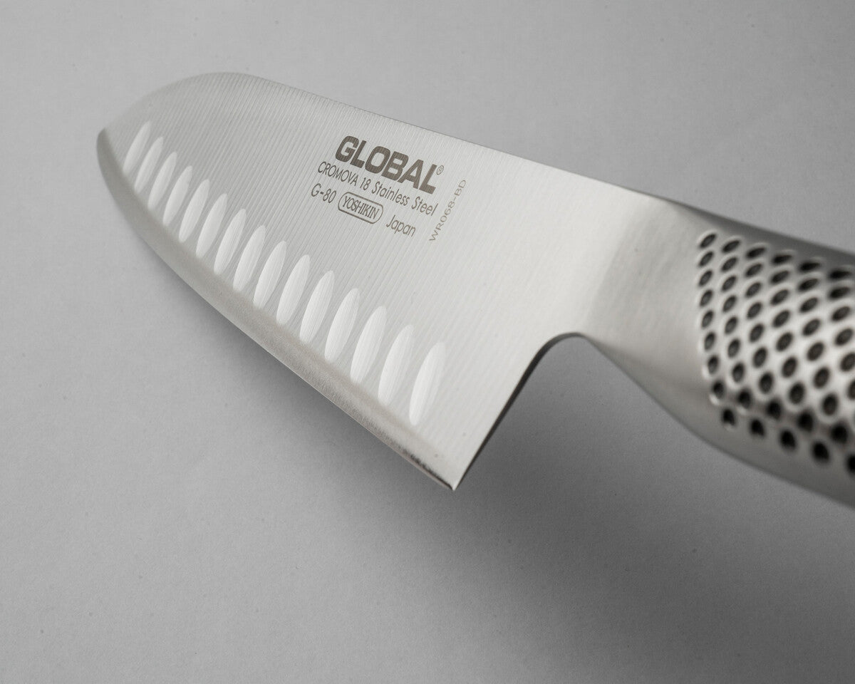 G-80 Santoku Knife Fluted 18cm Blade