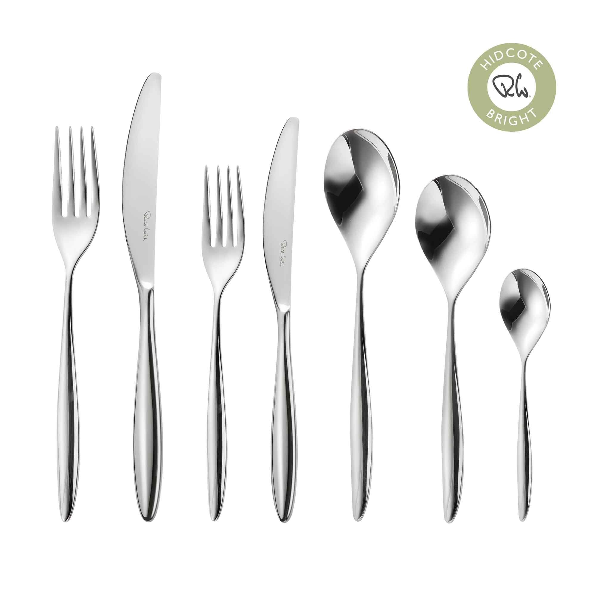 Hidcote Bright Cutlery Set, 42 Piece for 6 People