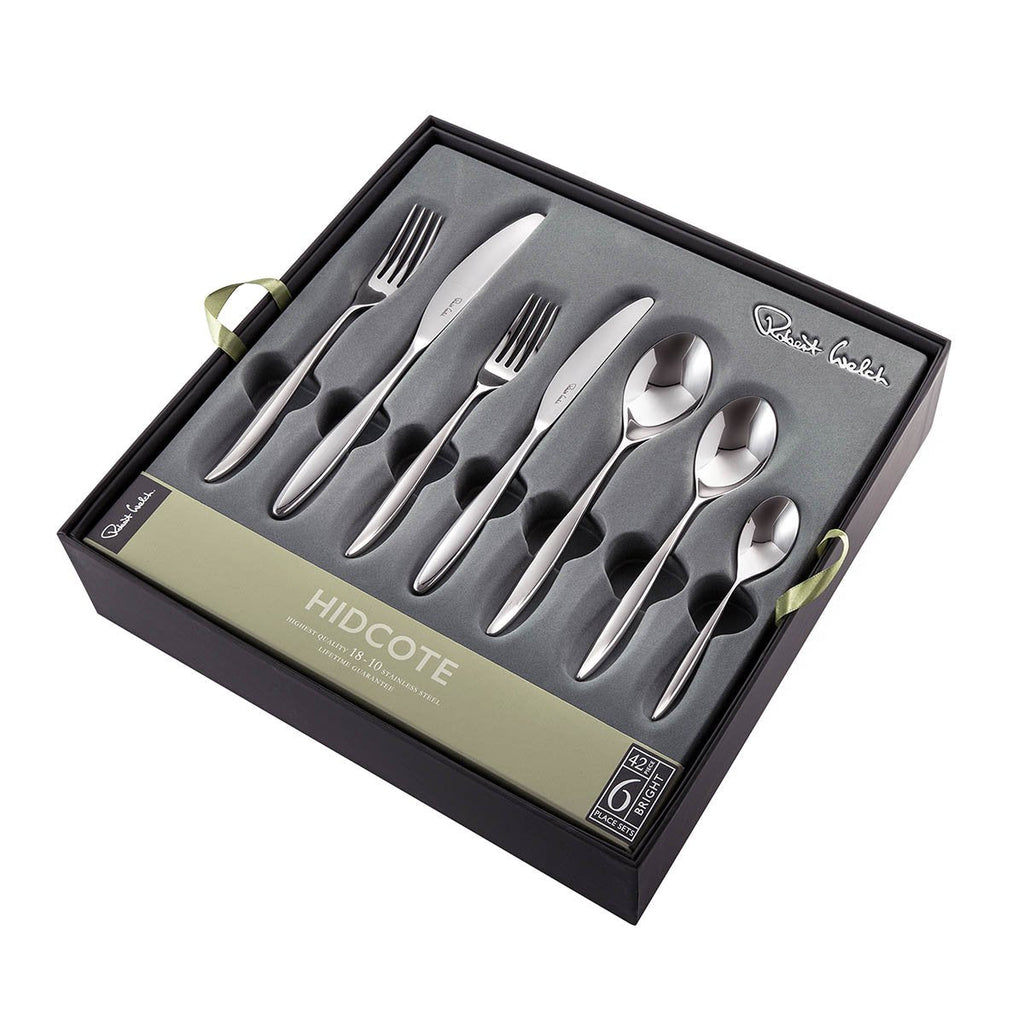 Hidcote Bright Cutlery Set, 42 Piece for 6 People