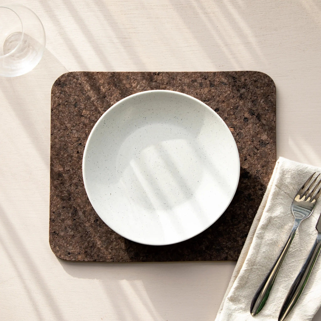 Smoked Cork Placemats | Rectangle | Set of 4