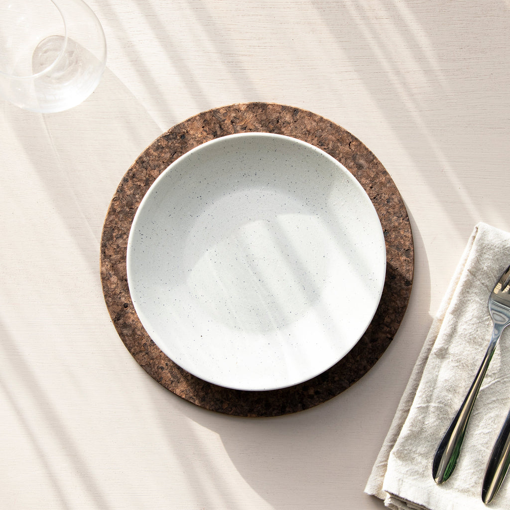 Smoked Cork Placemats | Round | Set of 4