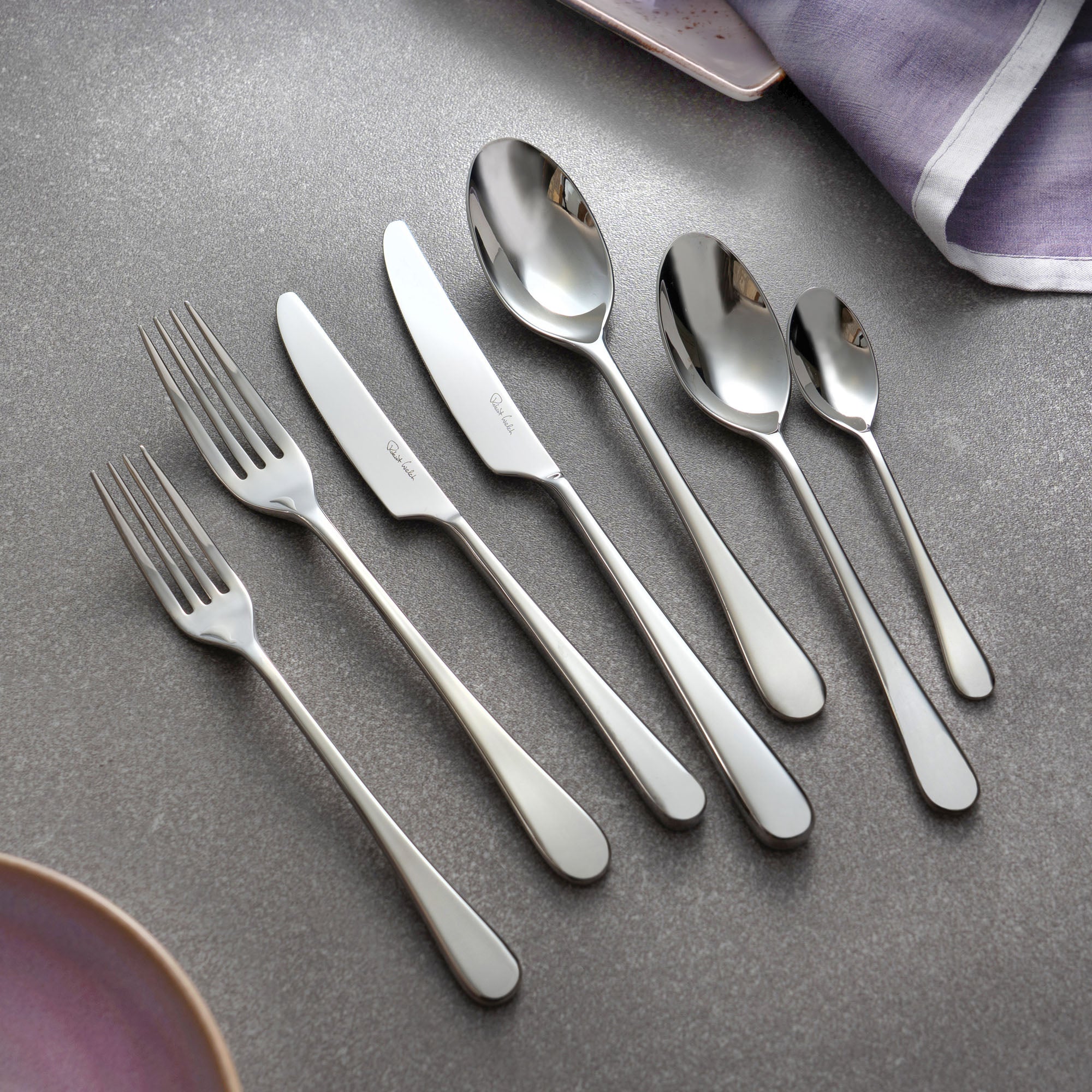 Iona Bright Cutlery Set, 56 Piece for 8 People