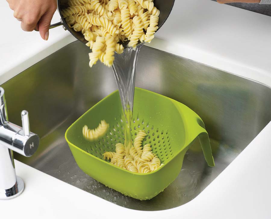 Square Green Colander