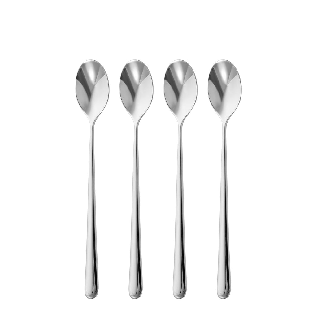 Kingham Bright Long Handled Spoon, Set of 4