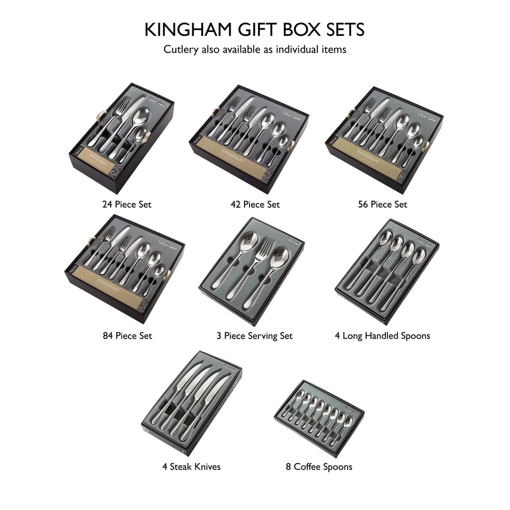 Robert Welch Kingham Bright Cutlery Set, 16 Piece for 4 People