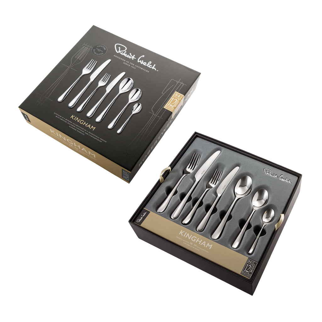 Kingham Bright Cutlery Set, 84 Piece for 12 People