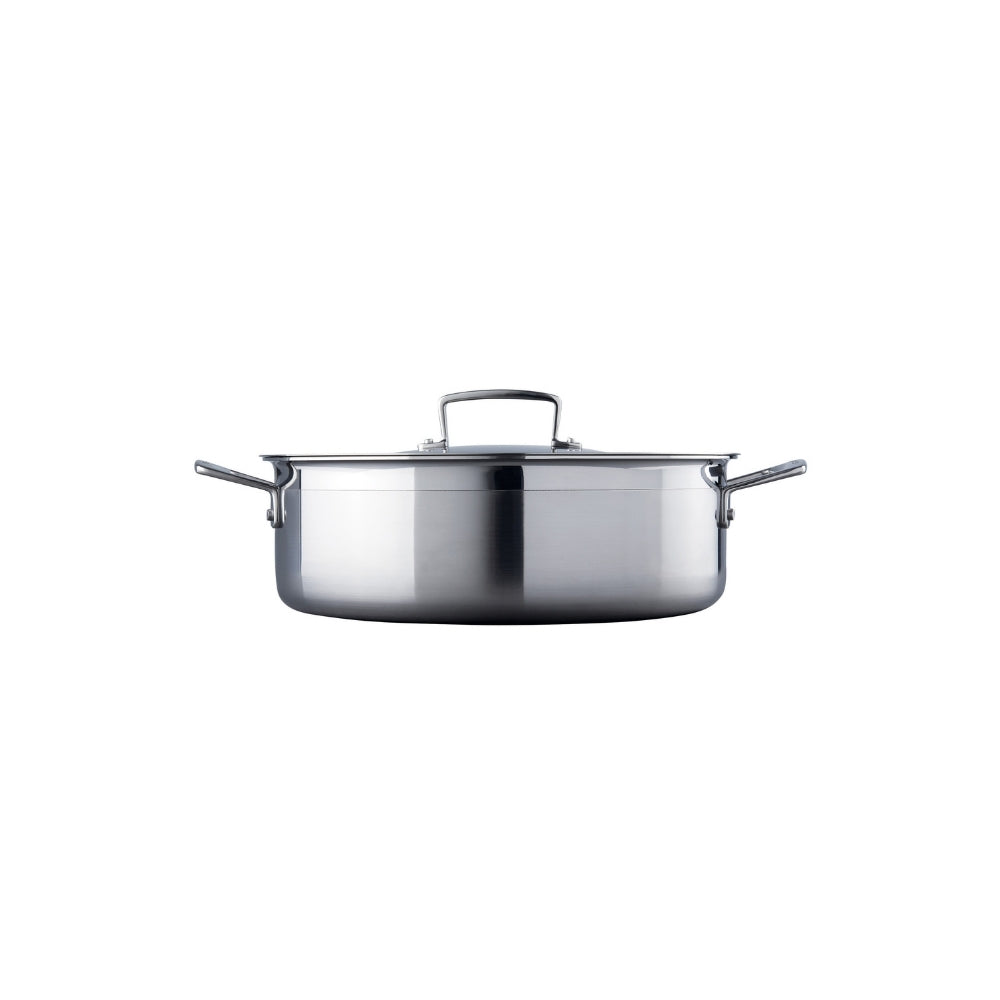 Le Creuset 3 - Ply Stainless Steel 28cm Sauteuse