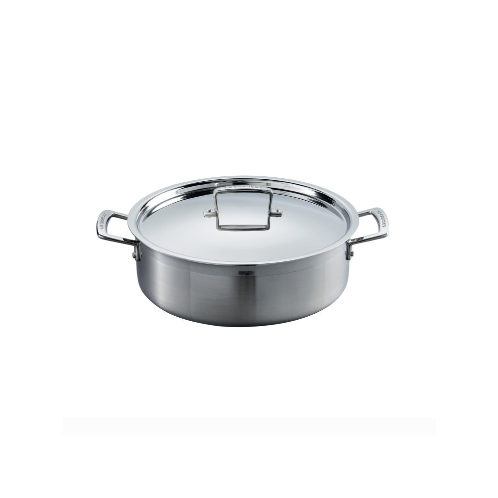 Le Creuset 3 - Ply Stainless Steel 28cm Sauteuse