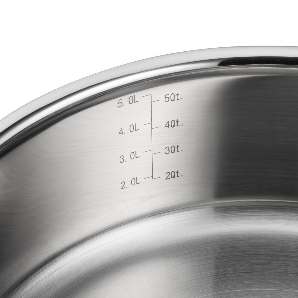 Le Creuset 3 - Ply Stainless Steel 28cm Sauteuse