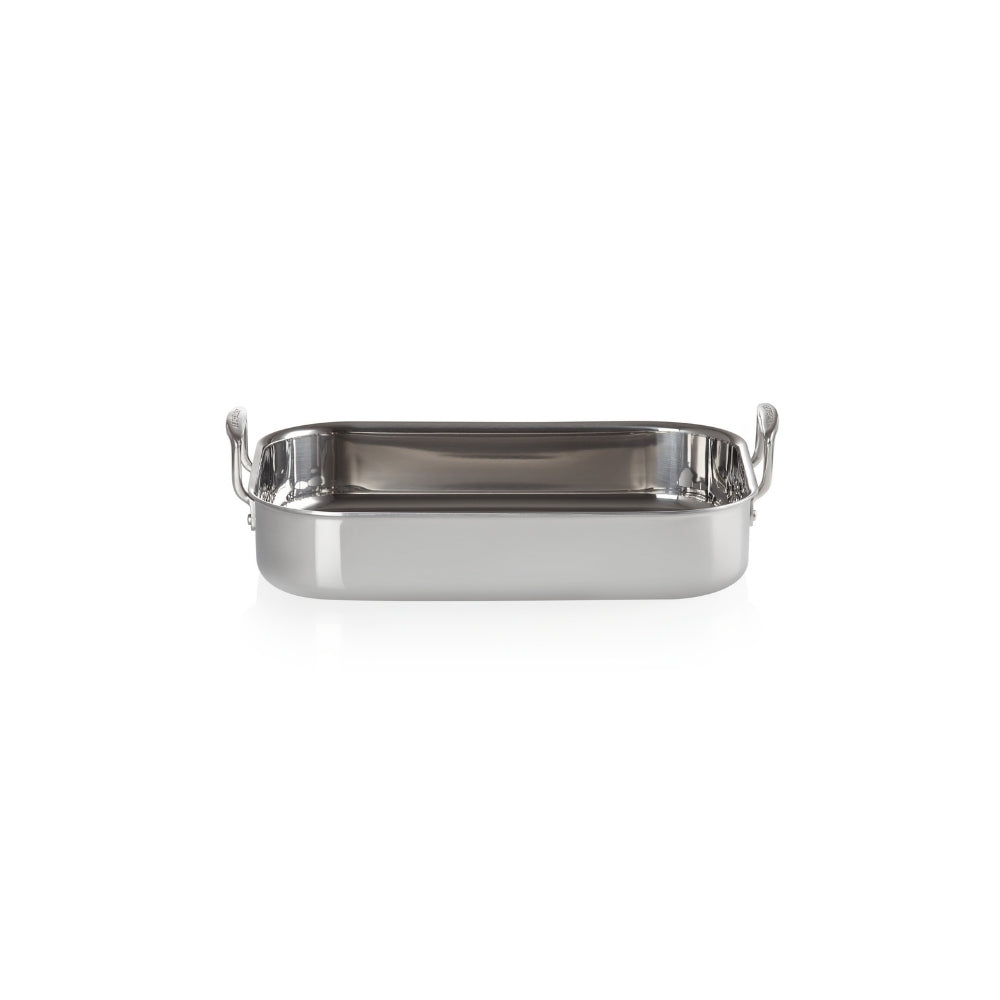 Le Creuset 3 - Ply Stainless Steel Rectangular Roaster 35cm