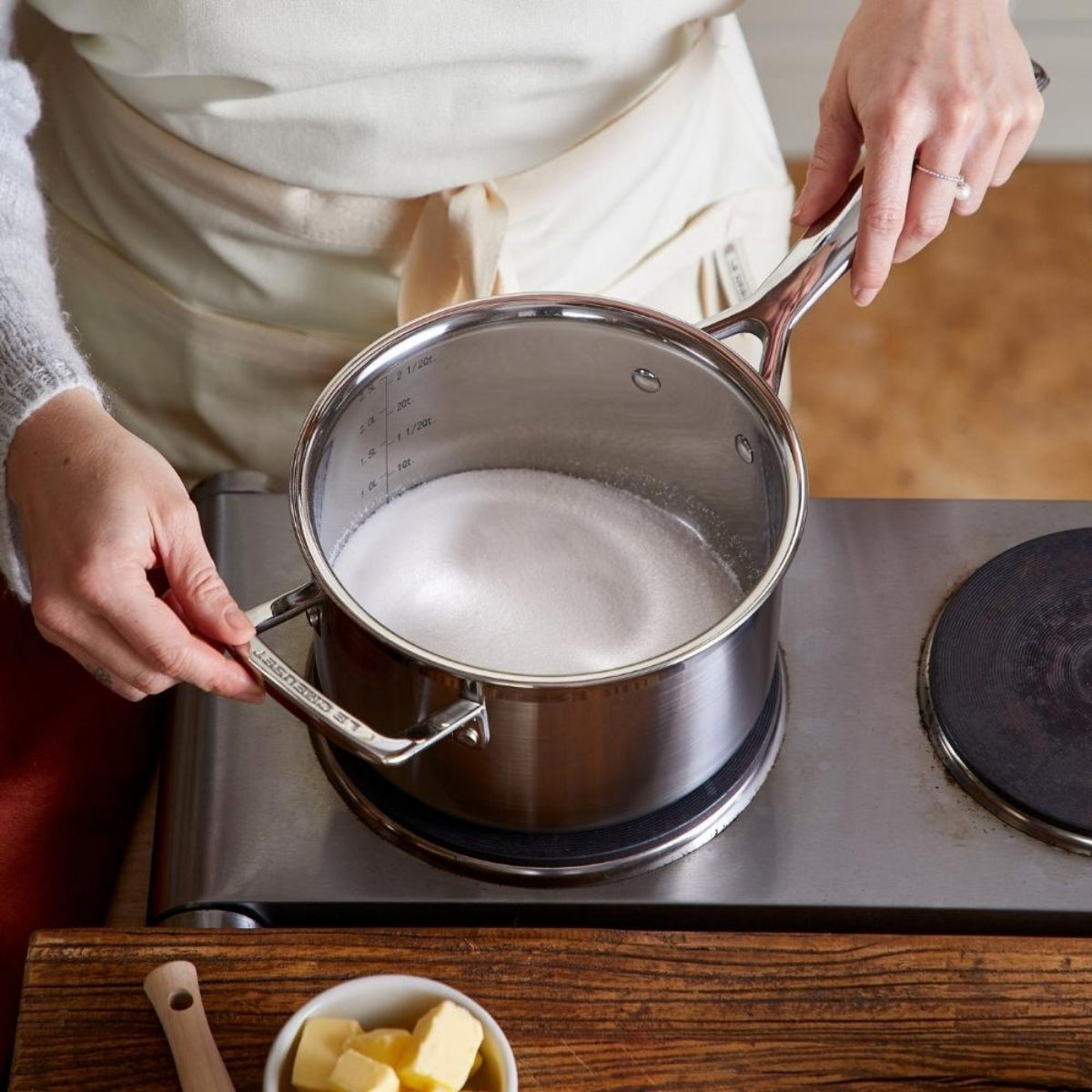 Le Creuset 3-Ply Stainless Steel Saucepan 18cm