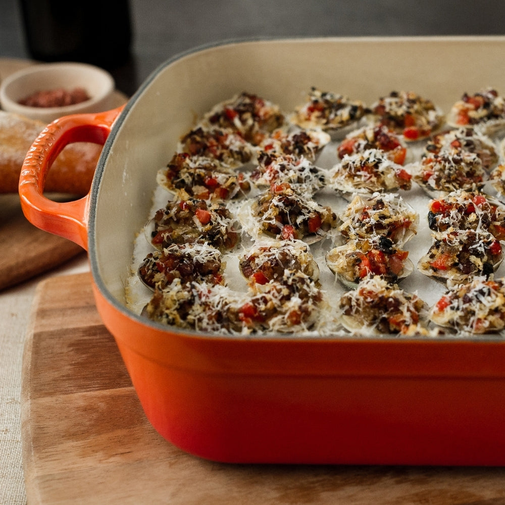 Le Creuset Cast Iron 37cm Rectangular Roaster - Volcanic