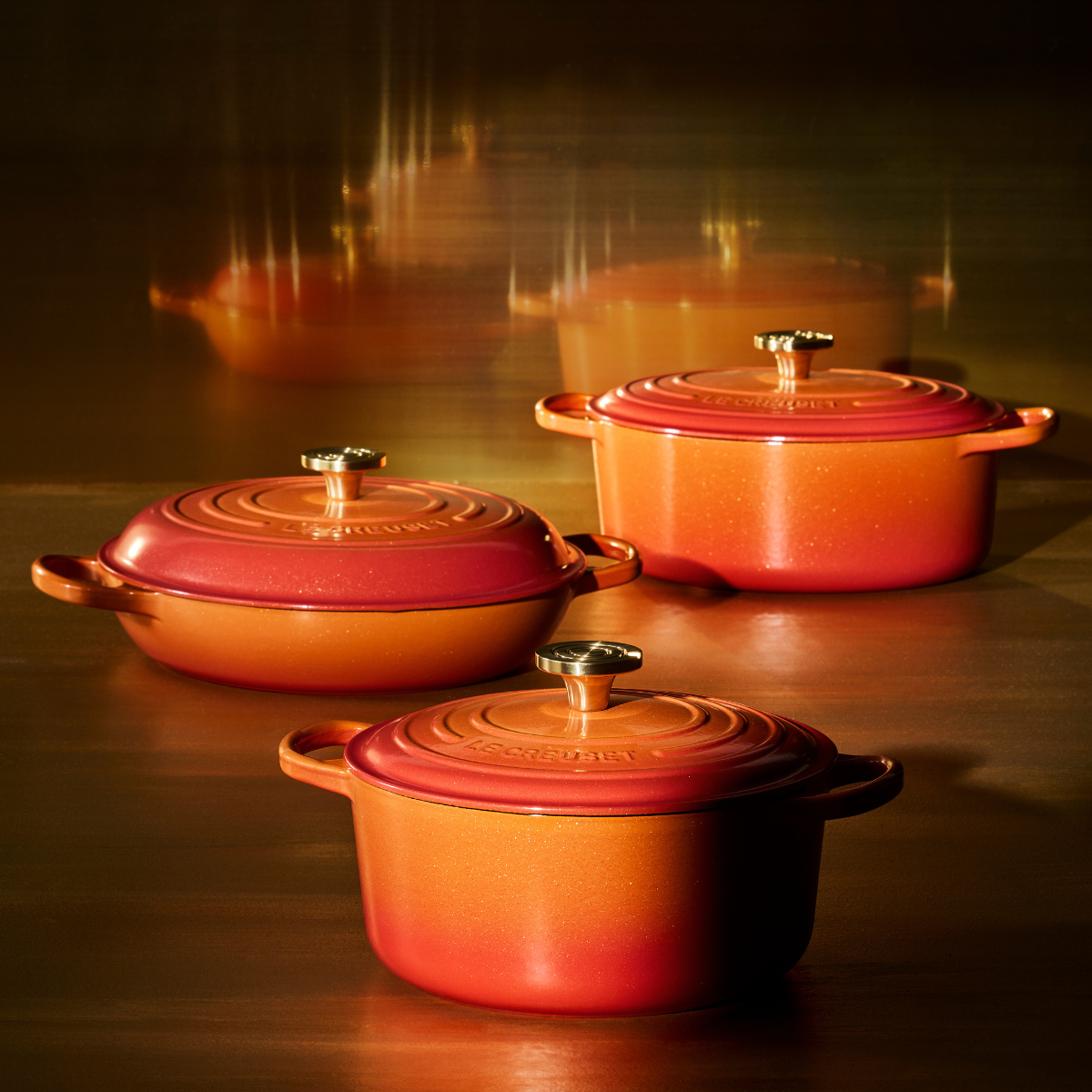Le Creuset Flamme Doree Round Casserole - 24cm
