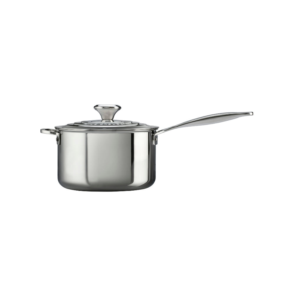 Le Creuset Signature Stainless Steel Saucepan with Lid - 16cm