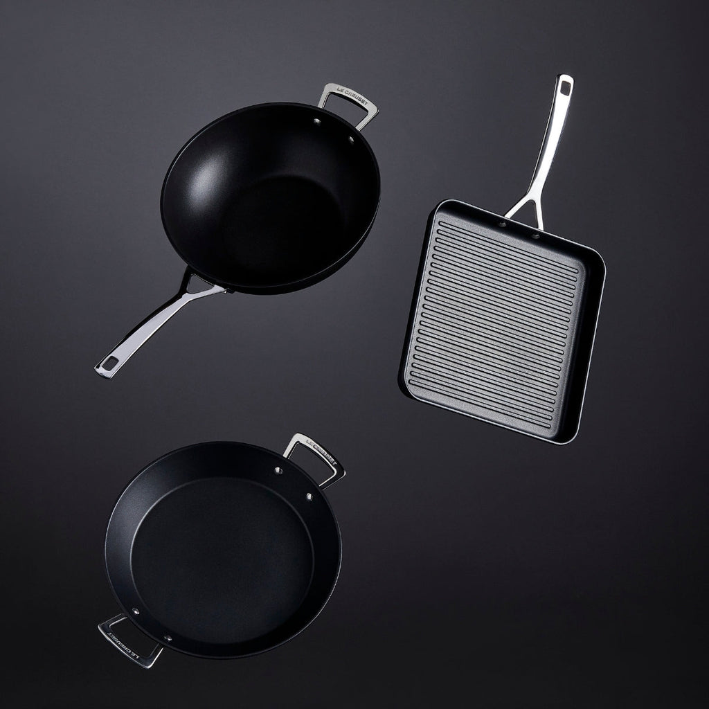 Le Creuset Toughened Non - Stick Ribbed Square Grill - 28cm