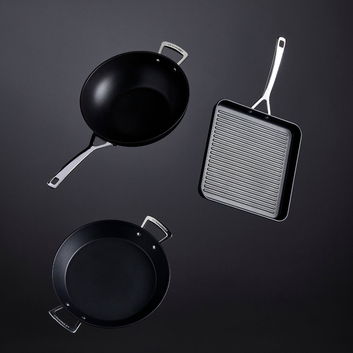 Le Creuset Toughened Non - Stick Ribbed Square Grill - 28cm