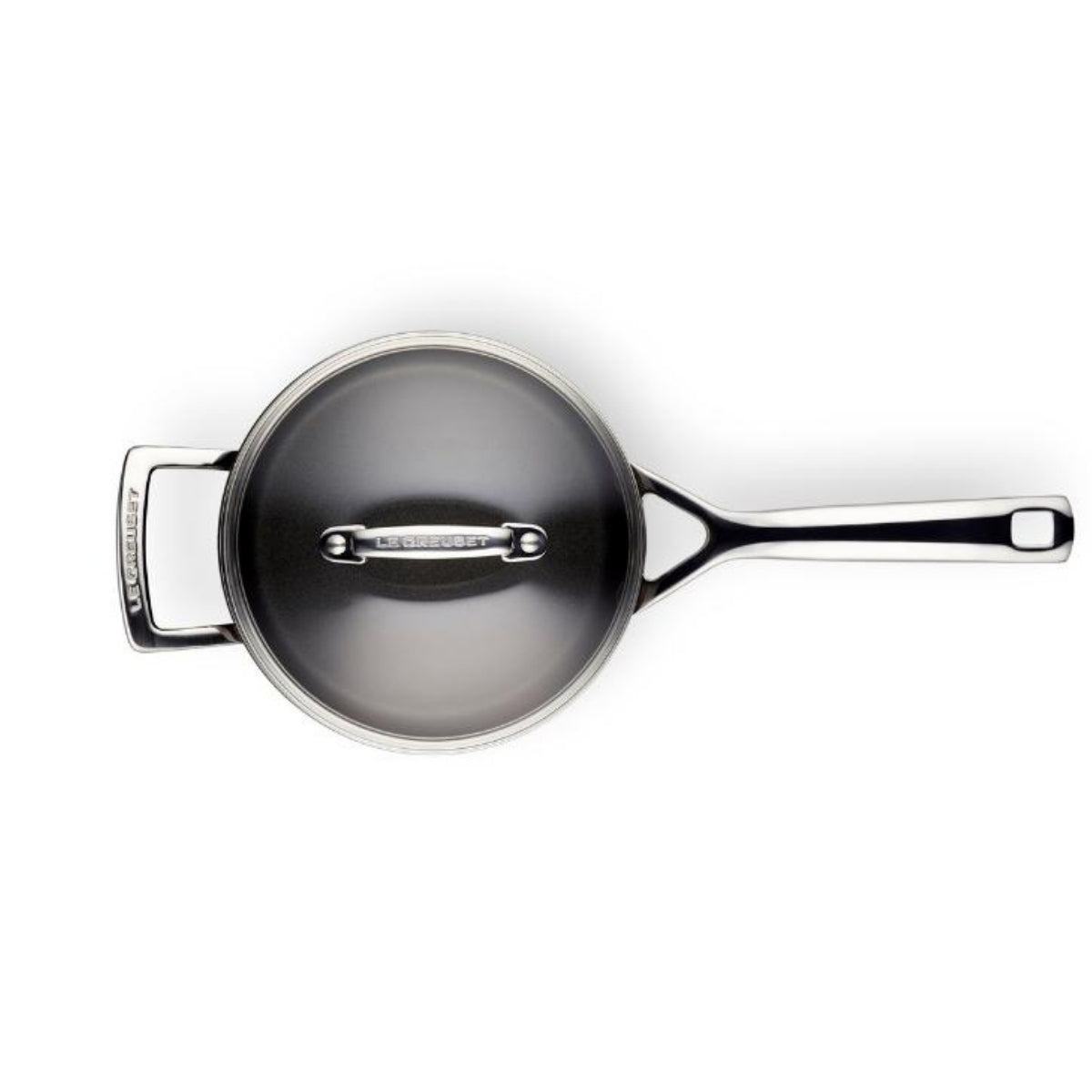 Le Creuset Toughened Non - Stick Saucepan with Glass Lid 18cm