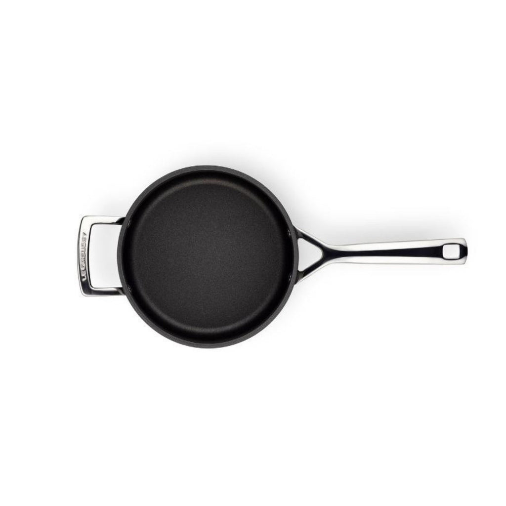 Le Creuset Toughened Non - Stick Saucepan with Glass Lid 20cm