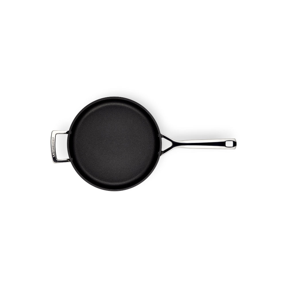 Le Creuset Toughened Non - Stick Saute Pan with Glass Lid - 26cm
