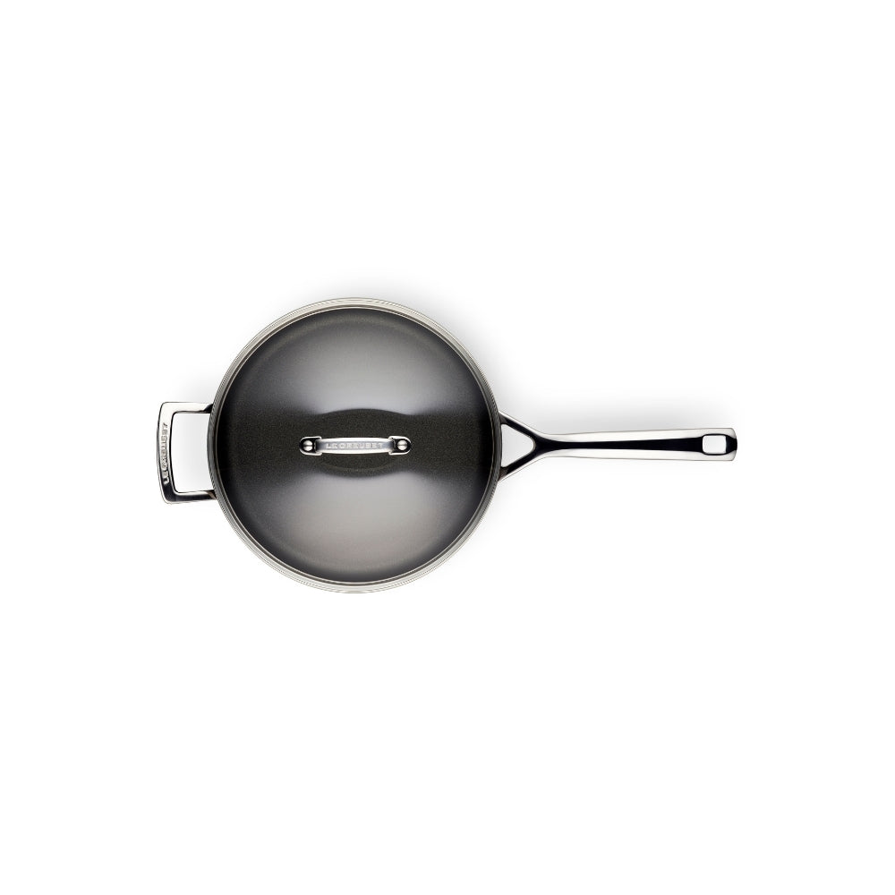 Le Creuset Toughened Non - Stick Saute Pan with Glass Lid - 26cm