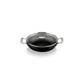 Le Creuset Toughened Non-Stick Shallow Casserole with Lid - 24cm