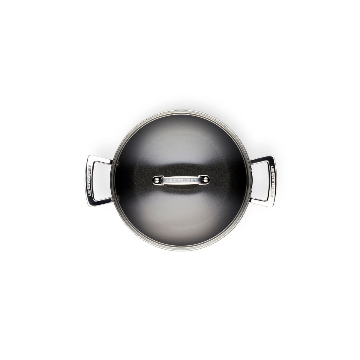 Le Creuset Toughened Non-Stick Shallow Casserole with Lid - 24cm
