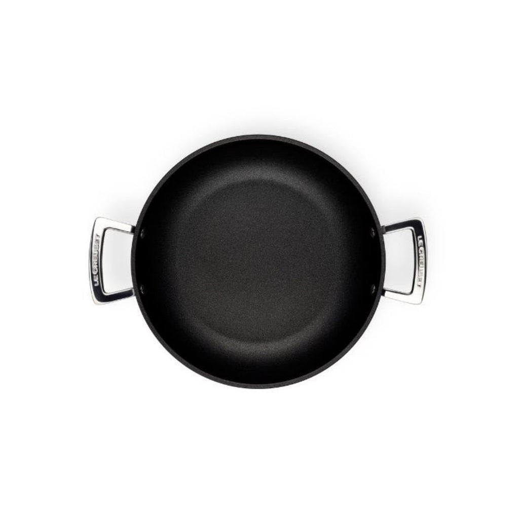 Le Creuset Toughened Non - Stick Shallow Casserole with Lid - 26cm