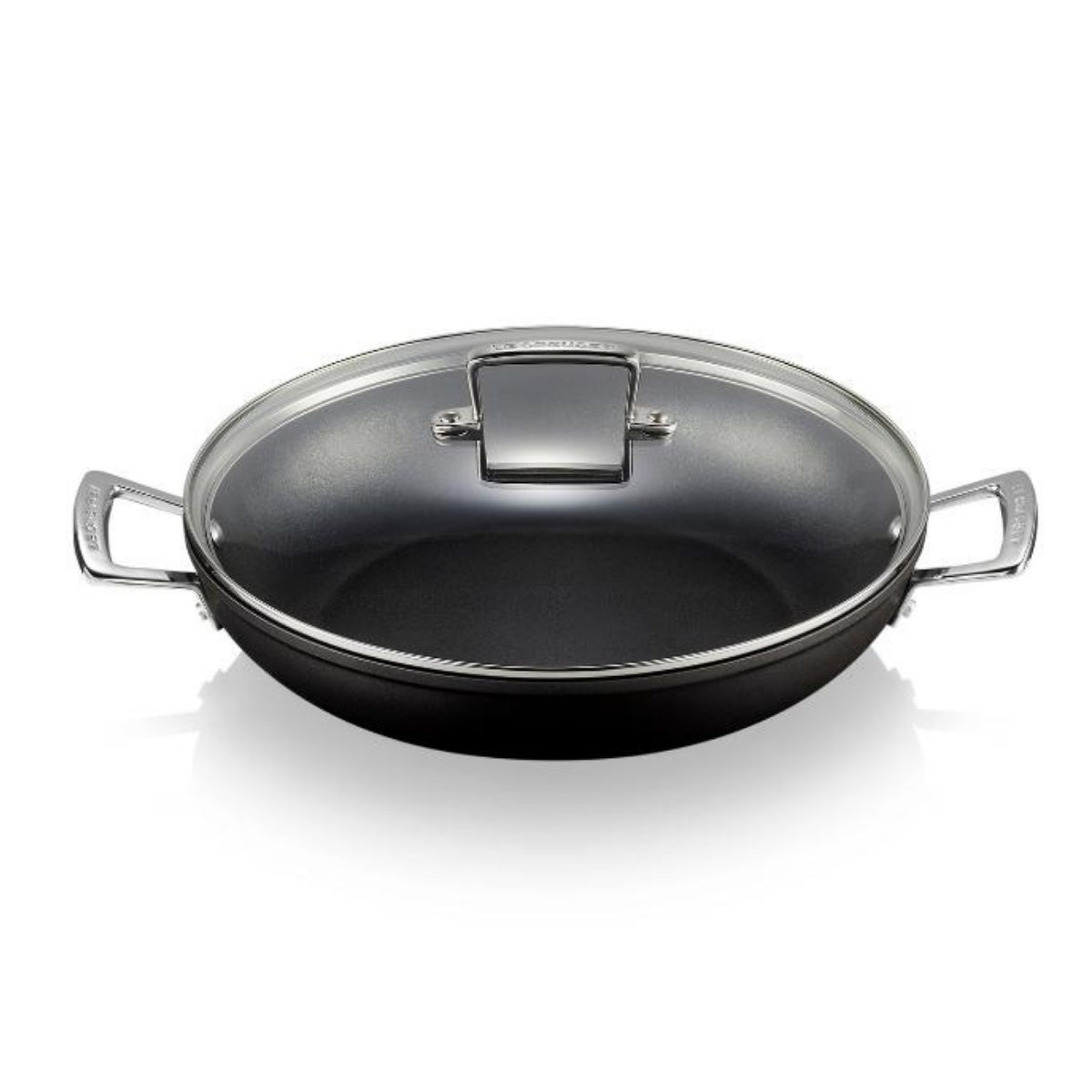 Le Creuset Toughened Non - Stick Shallow Casserole with Lid - 30cm