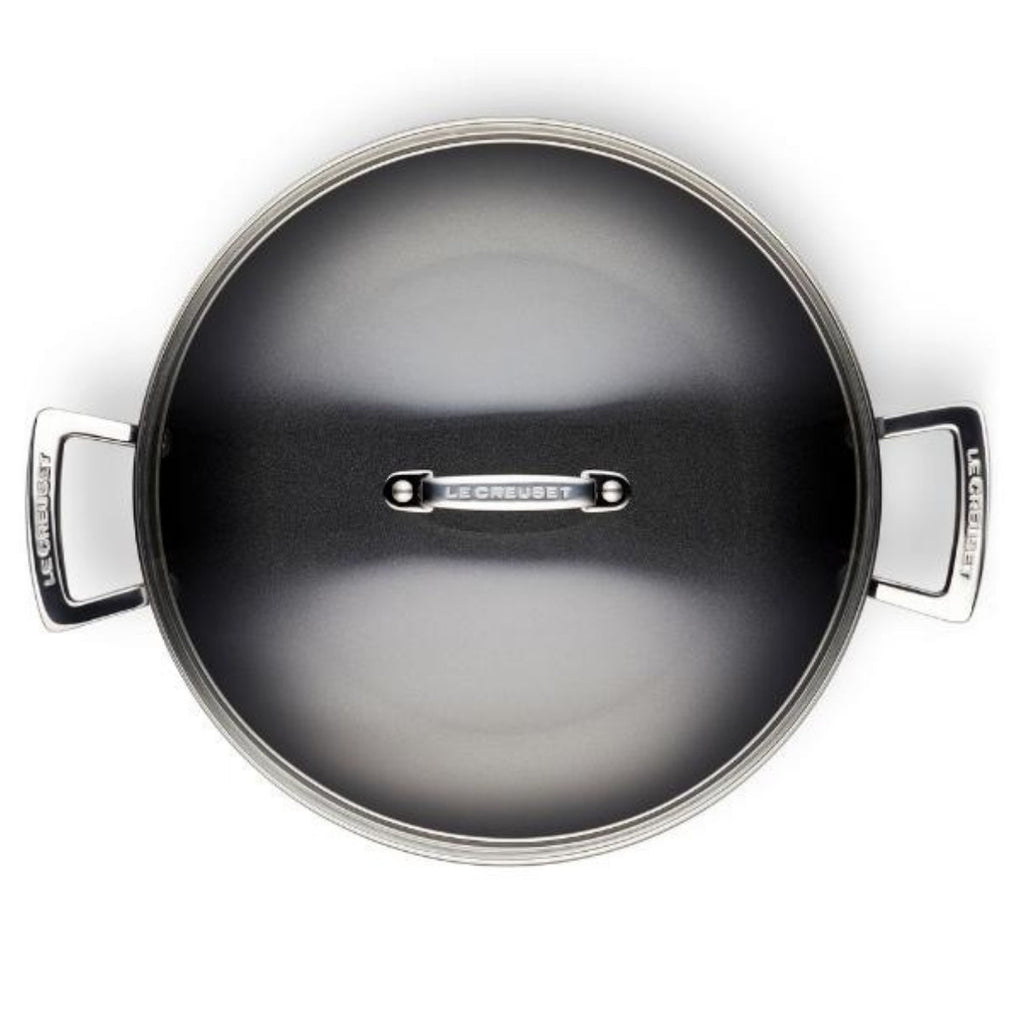 Le Creuset Toughened Non - Stick Shallow Casserole with Lid - 30cm