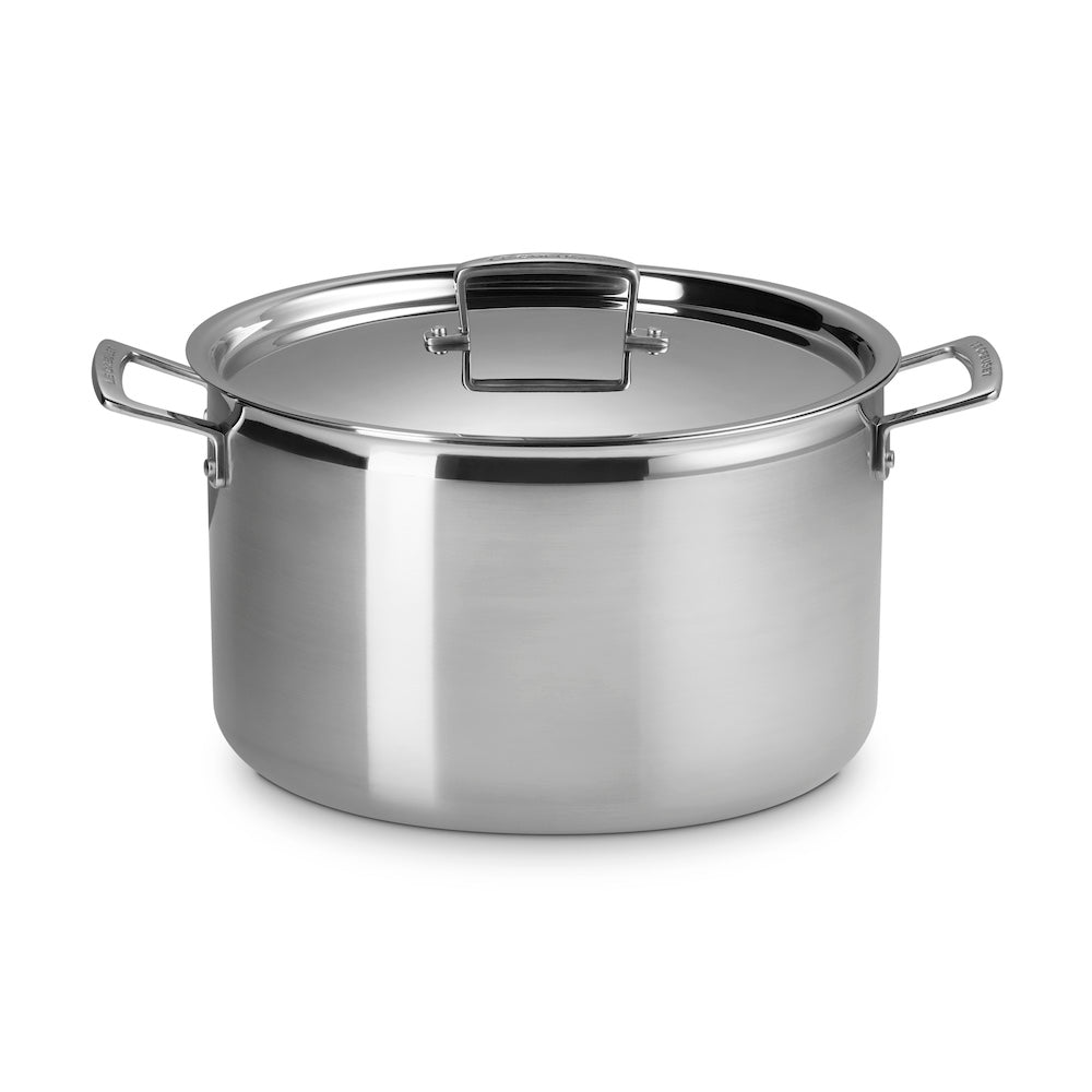 Le Creuset Classic 3 - ply Stainless Steel Deep Casserole 28cm