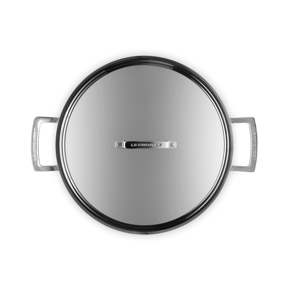 Le Creuset Classic 3 - ply Stainless Steel Deep Casserole 28cm