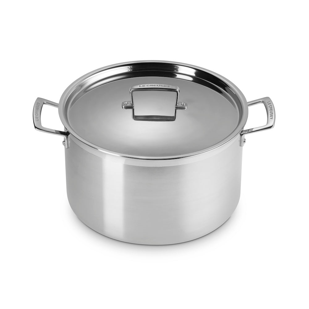 Le Creuset Classic 3 - ply Stainless Steel Deep Casserole 28cm