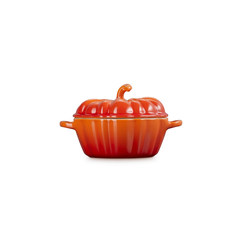Le Creuset Stoneware Pumpkin Mini Casserole 350ml - Volcanic
