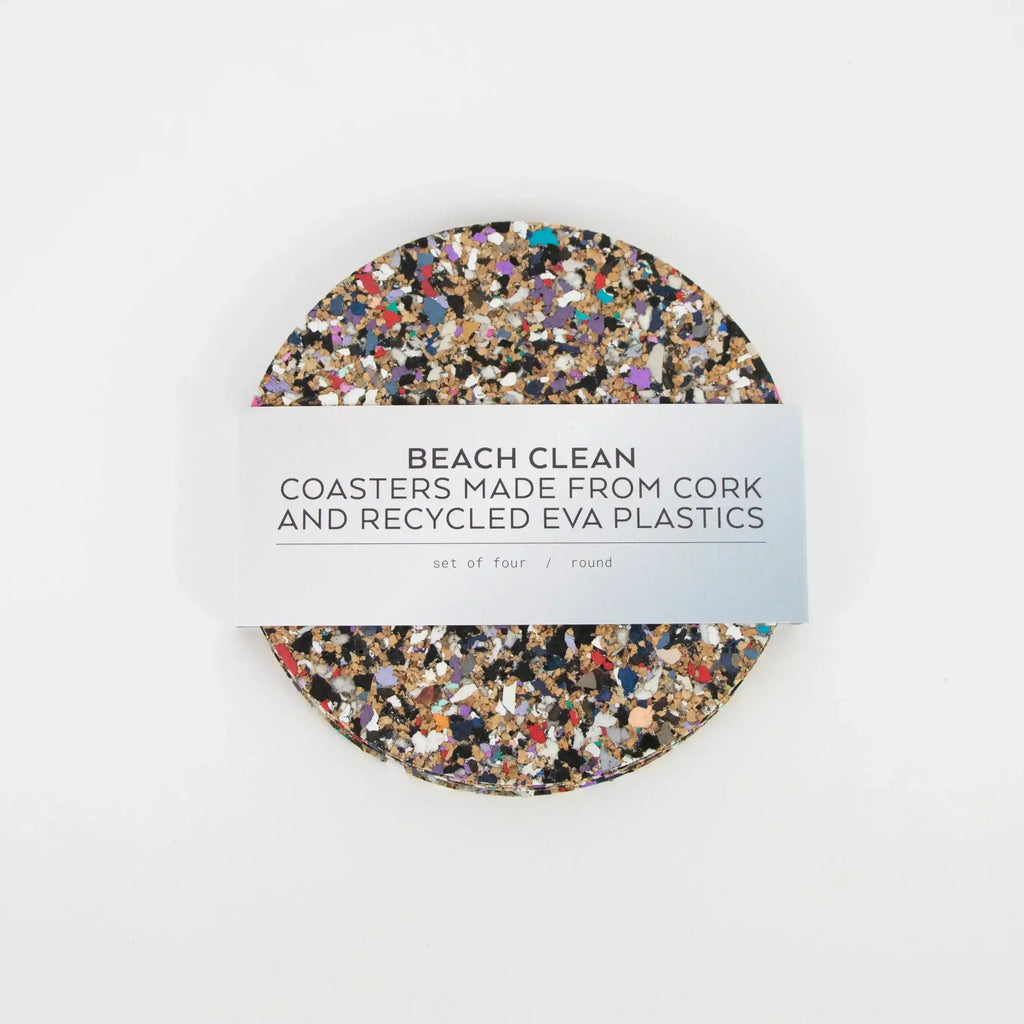 Beach Clean set of 4 Coasters in wrap