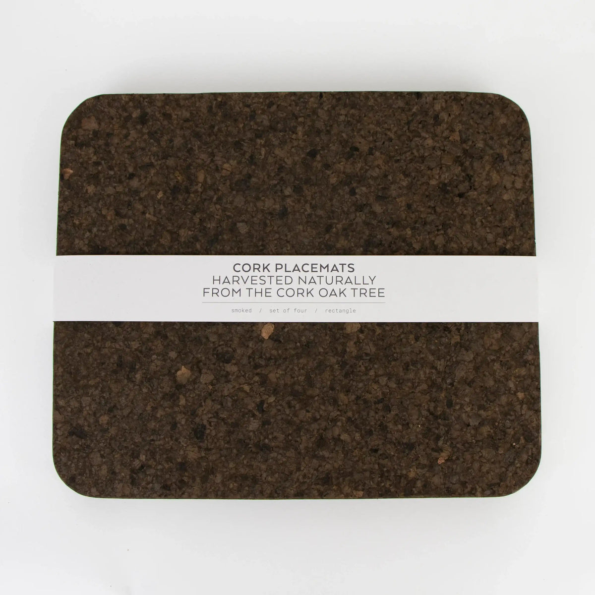 Smoked Cork Placemats | Rectangle | Set of 4