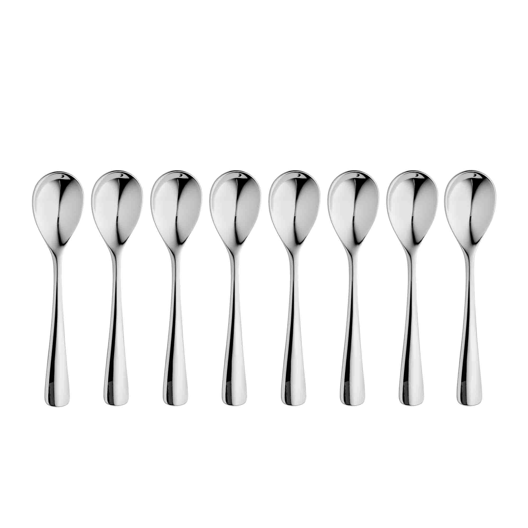 Malvern Bright Coffee / Espresso Spoon, Set of 8