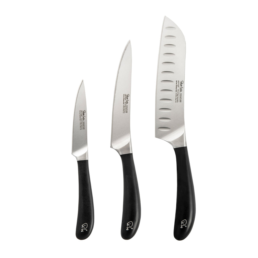 Signature Book Oak Knife Block Set 4P Chef's
