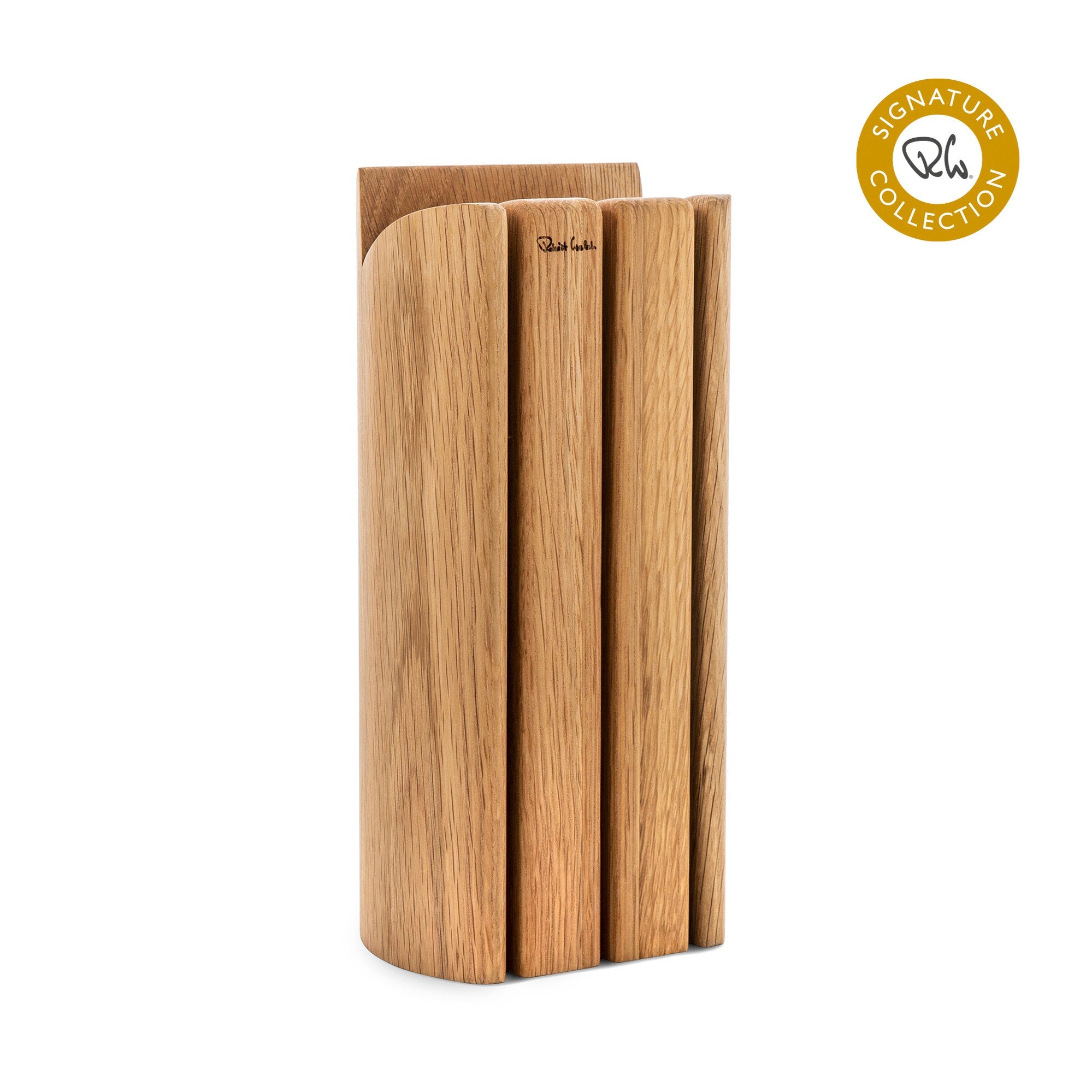 Book Oak Knife Block (3 Slots)