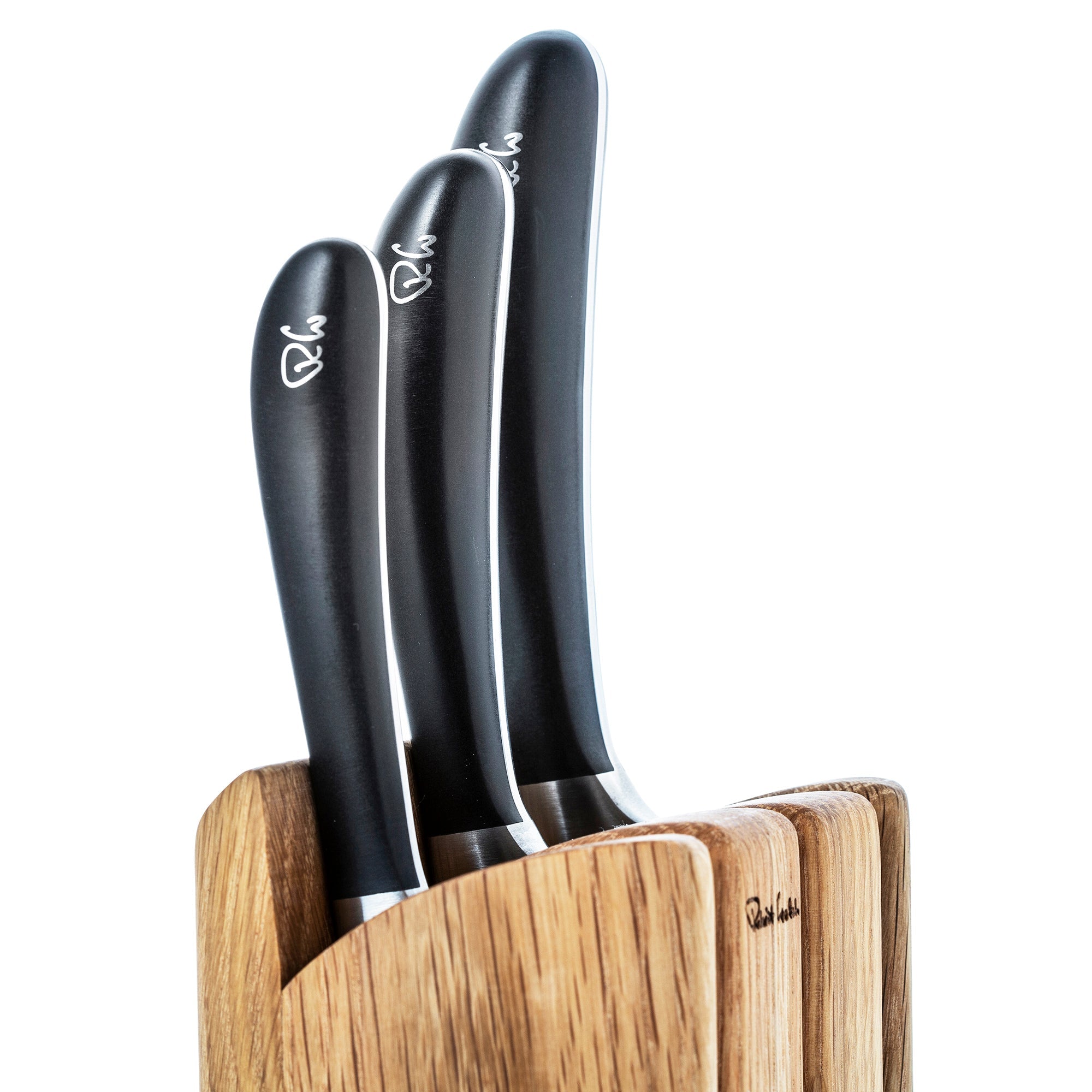 Signature Book Oak Knife Block Set 4P Chef's