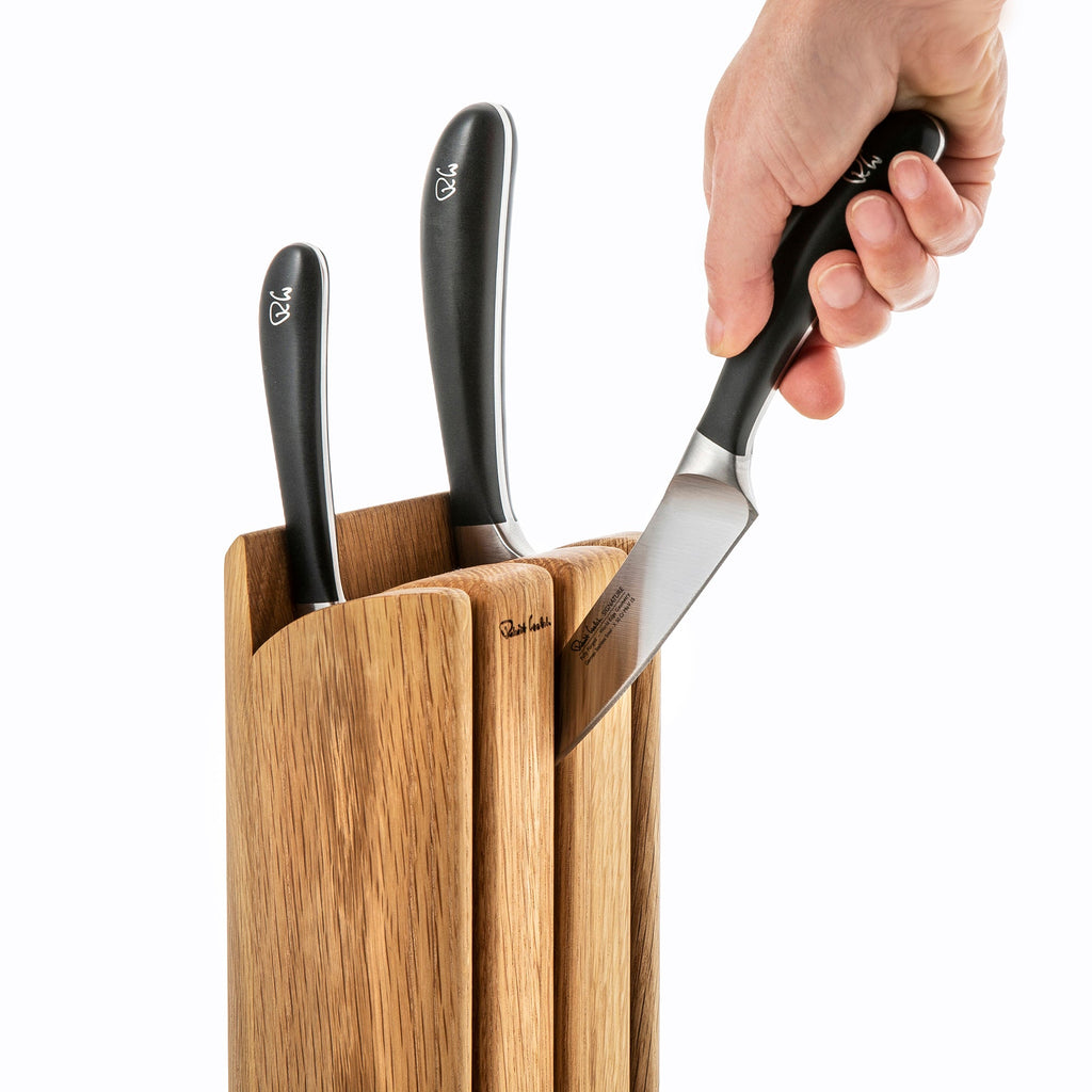 Signature Book Oak Knife Block Set 4P Chef's
