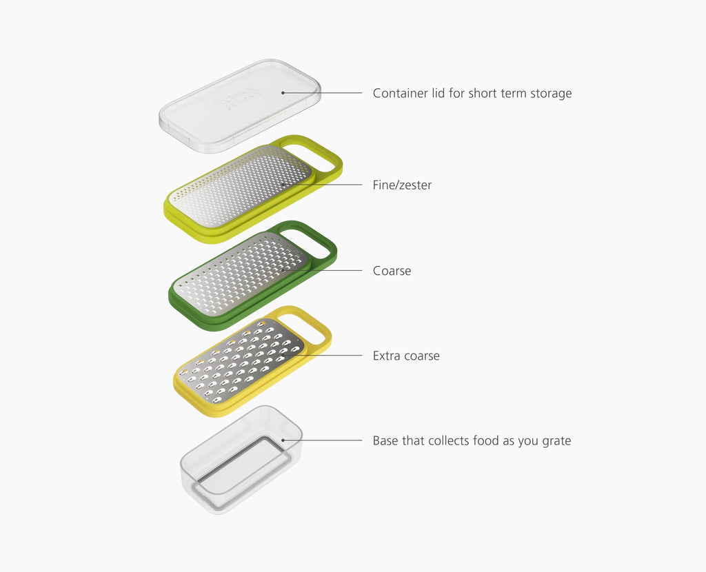 Multi-Grate & Store™ 3-in-1 Grater Set with Storage Container